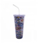 Copo Com Cubos De Gelo Quadrinhos 600ml - Liga Da Justiça